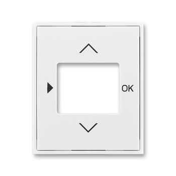 Kryt pro přístroje s displejovým modulem, Element®, Time®, bílá / bílá