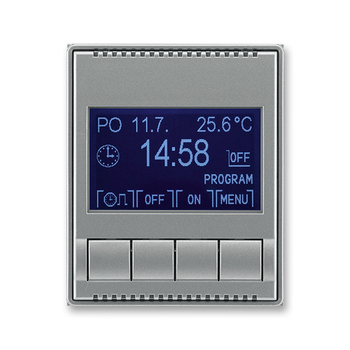 Hodiny spínací programovatelné (ovládací jednotka), Time®, ocelová