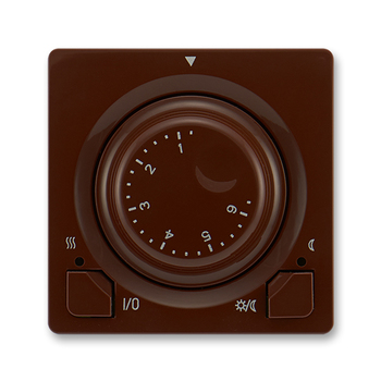 Termostat univerzální otočný (ovládací jednotka), Swing®, Swing®L, hnědá
