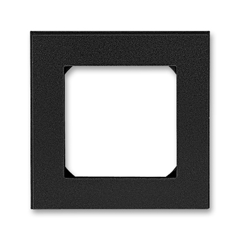 Rámeček pro elektroinstalační přístroje, jednonásobný, Levit®M, onyx / kouřová černá