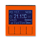 Termostat univerzální programovatelný (ovládací jednotka), Levit®, oranžová / kouřová černá