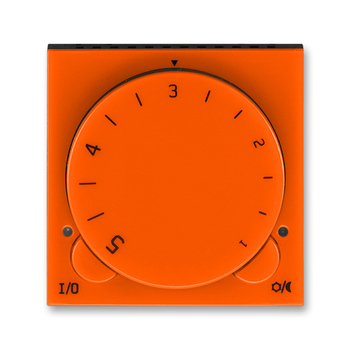 Termostat univerzální otočný (ovládací jednotka), Levit®, oranžová / kouřová černá