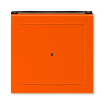 Kryt spínače kartového, s čirým průzorem, Levit®, oranžová / kouřová černá