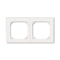 Rámeček dvojnásobný s otvorem 55×55 mm, Levit®M, perleťová / ledová bílá