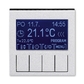 Termostat univerzální programovatelný (ovládací jednotka), titanová / kouřová černá