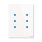 Prvek ovládací dotykový 6násobný, 86x115 mm, ABB tacteo®, zapuštěný, bílá