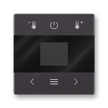 Kryt pro termostaty s Bluetooth / ABB-free@home® wireless, Future® linear, Solo®, Solo® carat, antracitová