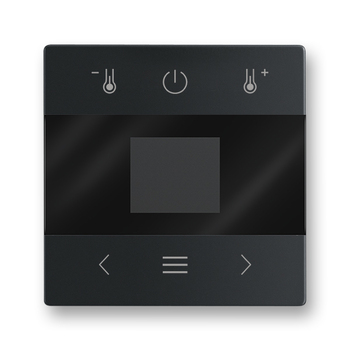 Kryt pro termostaty s Bluetooth / ABB-free@home® wireless, Future® linear, mechová černá