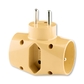 Adaptor trojnásobný, béžová